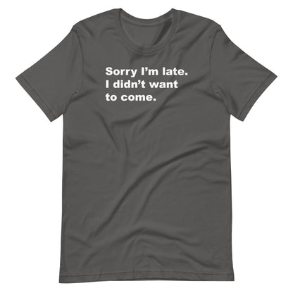 Sorry I'm Late, I Didn't Want to Come
